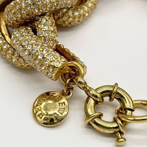 J. Crew Pave Links Gold Bracelet - Picture 3 of 4